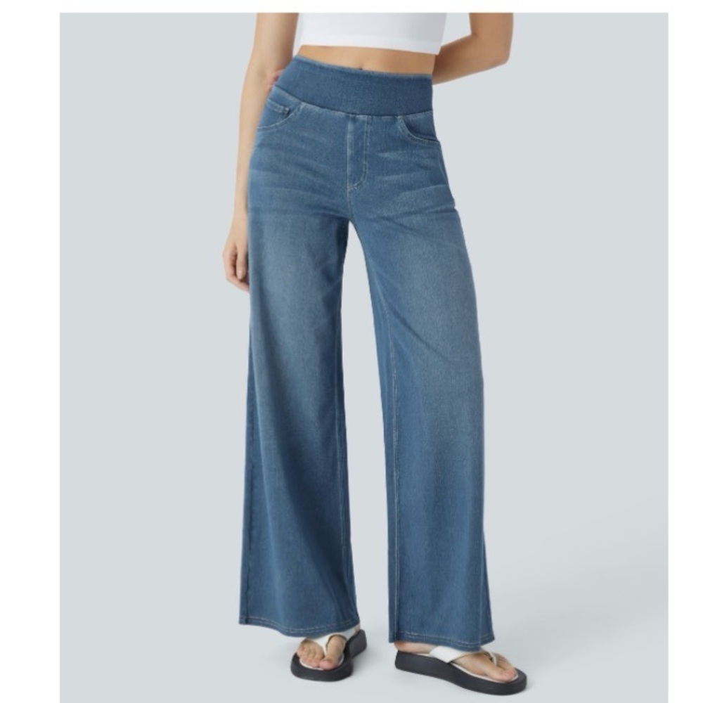 2 Pair HALARA Women's Blue Flare Jeans